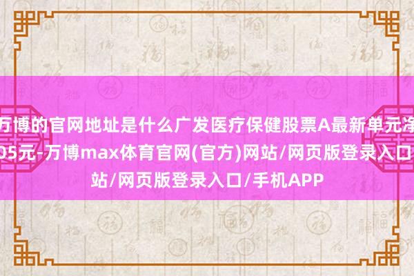 万博的官网地址是什么广发医疗保健股票A最新单元净值为1.4705元-万博max体育官网(官方)网站/网页版登录入口/手机APP