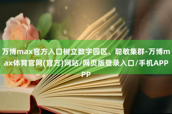 万博max官方入口树立数字园区、聪敏集群-万博max体育官网(官方)网站/网页版登录入口/手机APP