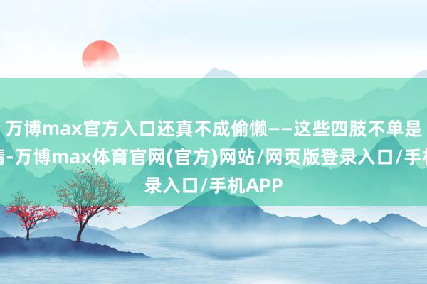万博max官方入口还真不成偷懒——这些四肢不单是是表情-万博max体育官网(官方)网站/网页版登录入口/手机APP
